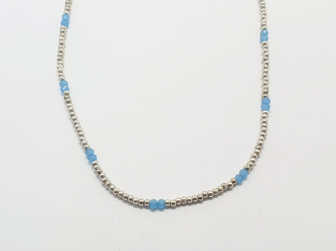 N36 Necklace Gemstone Beads 45cm