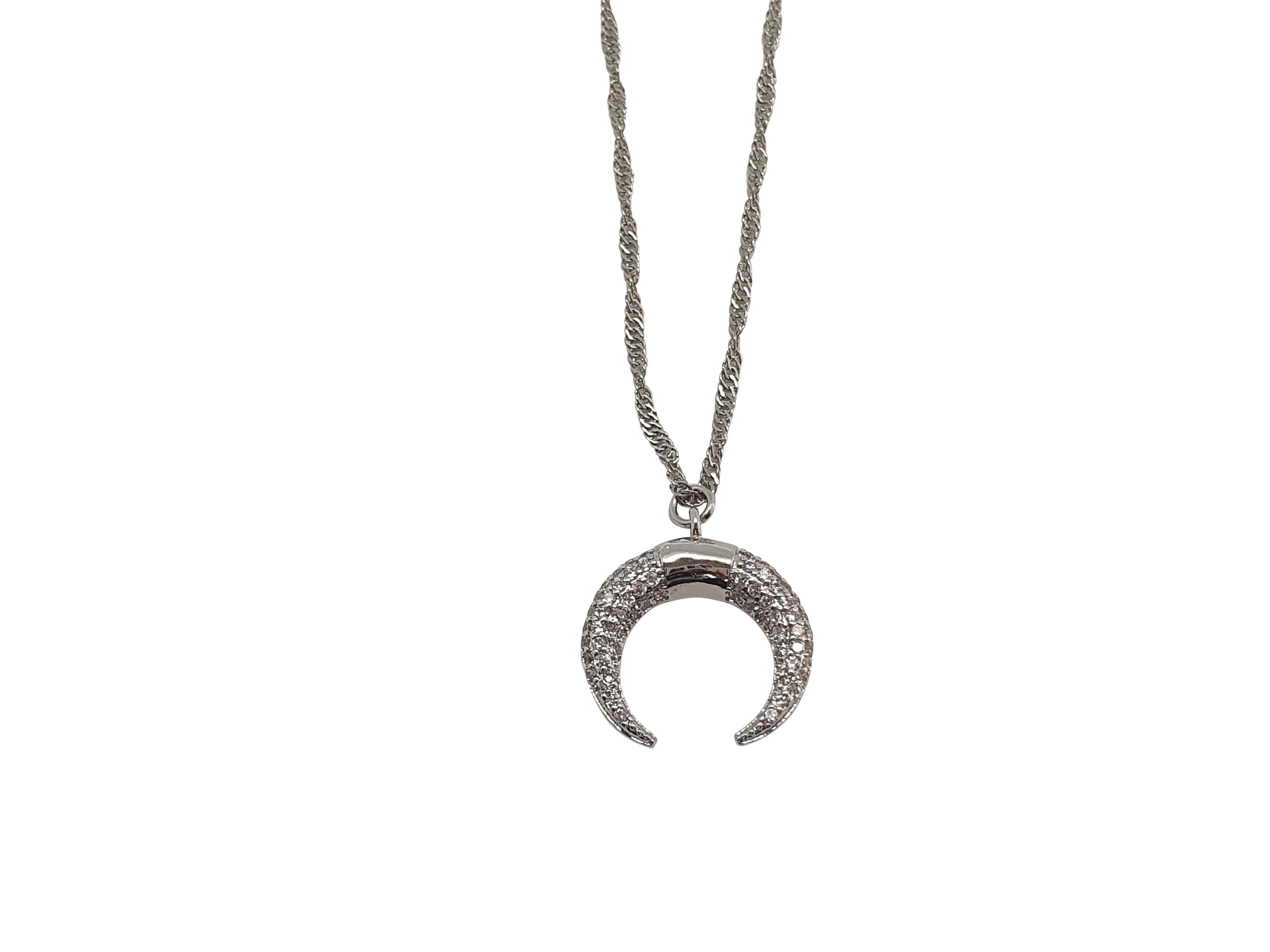 NN16 Necklace Chain with Crescent Moon Charm